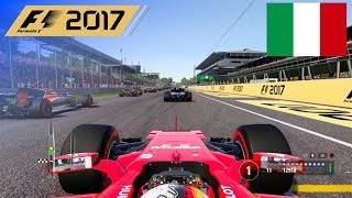 F1 2017  100 Race at Autodromo di Monza Italy in Vettels Ferrari [upl. by Ramoh226]