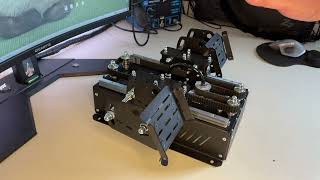 Rudder Pedals FFBeast quotBase  railsquot from GVL [upl. by Ahsiet721]