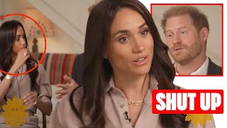 CAMERAS CATCH Meghan Attempting To SLAP Harry For Daring To Interrupt Her During CBS Interview [upl. by Collayer]