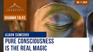 Pure Consciousness is the Real Magic  Ajahn Sumedho  08112024 [upl. by Nnalatsyrc520]