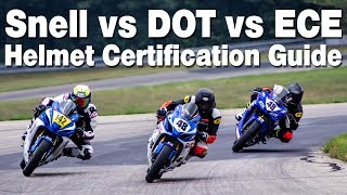 Motorcycle Helmet Standards Snell DOT ECE 2205 and Sharp  Sportbike Track Gear [upl. by Velleman580]