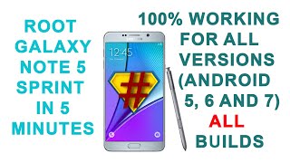 How to Root Galaxy Note 5 N920p Android 70 Nougat 601 511 Sprint All Builds By Odin [upl. by Sternberg]