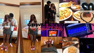 GRWM amp VLOG  MY BF’s BIRTHDAY  out to eat arcade games etc 🤞🏾❤️ [upl. by Kentiga951]