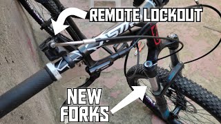 Installing Rockshox Recon Forks On My Dirt Jumper Bike [upl. by Henrietta989]