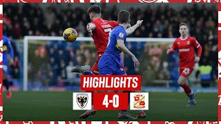 Match Highlights AFC Wimbledon vs Swindon Town [upl. by Aryahay258]