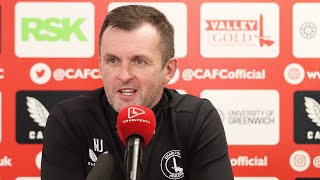 Nathan Jones first press conference as Charlton Manager [upl. by Eriha]