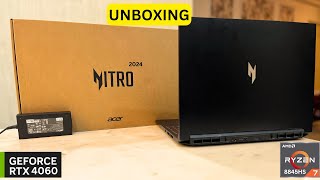 ACER NITRO V16 2024 UNBOXING  AMD RYZEN 8845HS  RTX 4060 [upl. by Fredra]