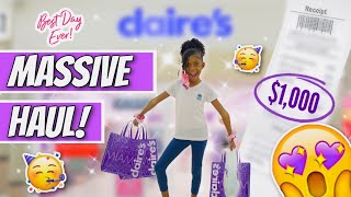 Claires Shopping Spree Haul The Ultimate MustHaves [upl. by Alphonsa]