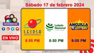 Lotería Nacional LEIDSA y Anguilla Lottery en Vivo 📺│Sábado 17 de febrero 2024 855 PM [upl. by Eyar]