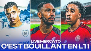 Greenwood Yoro Osimhen Aubameyang cest bouillant en L1   LIVE MERCATO [upl. by Dryden515]