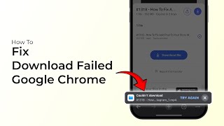 How To FIX Download Failed On Google Chrome [upl. by Sorensen]