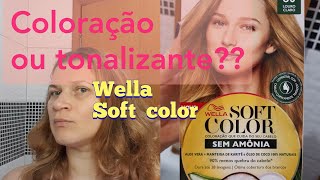 COLORAÇÃO SOFT COLOR  WELLA COR 80 LOURO CLARO coloração ou tonalizante [upl. by Prudy]