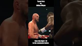 Gypsy King Tyson Fury vs Dillian Whyte highlights 😲 shorts shortsvideo highlights [upl. by Kcuhc229]