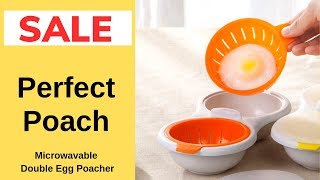 Perfect Poach – Microwavable Double Egg Poacher [upl. by Geri540]