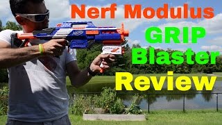 Review Nerf Modulus Grip Blaster Honest Review Unboxing and Firing Test [upl. by Haiacim489]