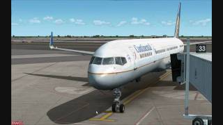 QualityWings Simulations 757 In Action on the Flightline [upl. by Etnoid969]