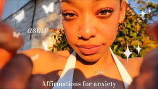 ASMR  Affirmations For Anxiety 🫶  Hand Movements 🕊️ [upl. by Tnilk]