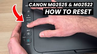 How to Reset Canon PIXMA MG2525 amp MG2522 Printer [upl. by Naples]