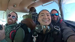 Mai goes for a jump at Skydive Yosemite [upl. by Olenka]