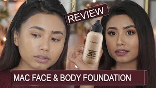 MAC Face amp Body Foundation Review And Demo  Gitanjali Karki [upl. by Mohr]