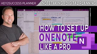 Setting Up OneNote For Note Taking  Windows OneNote Users [upl. by Rothwell]