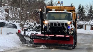 Snow Removal City Plow Trucks Plowing [upl. by Enileqcaj149]