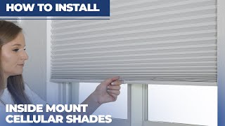 How to Install Inside Mount HoneycombCellular Shades [upl. by Elimay]