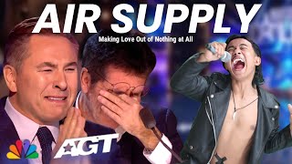 All the judges cry hysterically  When they heard the song Air Supply with Extraordinary voice [upl. by Duile]