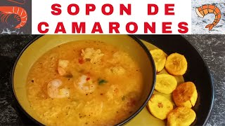 COMO HACER ASOPAO SOPON DE CAMARONES A LO BORICUA [upl. by Rann934]