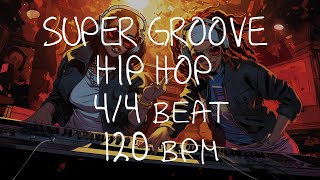 44 Drum Beat  120 BPM  HIP HOP SUPER GROOVE [upl. by Philender]