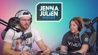 jenna and julien podcast funny moments pt 7 [upl. by Kris]