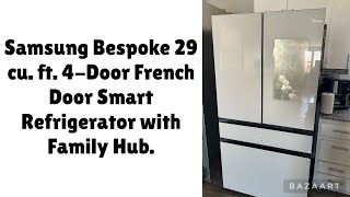 Samsung Bespoke 29 cu ft 4Door French Door Smart Refrigerator with Family Hub [upl. by Irim651]