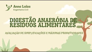 Digestão Anaeróbia de resíduos alimentares [upl. by Nabetse380]