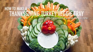 How to make Vegan Thanksgiving Turkey Veggie Tray [upl. by Avelin]