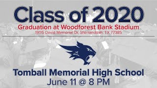 Tomball Memorial High School Graduation 2020  Tomball ISD [upl. by Ellerey]