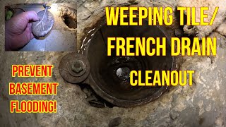 Uncovering A Hidden Problem Seized Weeping TileFrench Drain Flap And Drain Cleanout Revealed [upl. by Roede688]