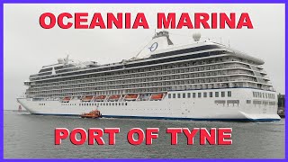 Cruise Ship Oceania Marina  Newcastle GBTYNE June 2023 [upl. by Harutek]