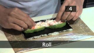 How To Make A California Roll Uramaki [upl. by Ellmyer]