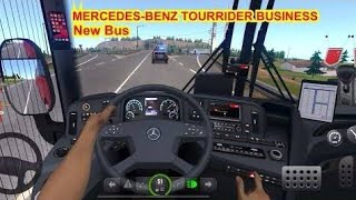 Bus Simulator Ultimate Mobile GamePlay  Drive the MercedesBenz Tourrider Business Bus in Rain [upl. by Lander804]