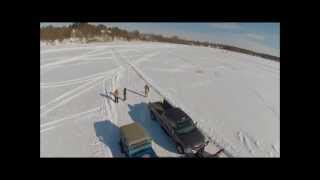 Green Lake MN Ice Fishing Village [upl. by Laaspere]