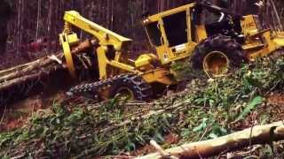 Skidder Tigercat 615C [upl. by Sanger]