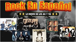 Rock En Español de los 80 y 90  Maná Hombres G Soda Stereo La Ley Caifanes 80 y 90 y más63 [upl. by Roman]