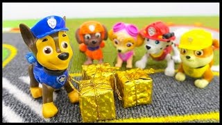 WHERES CHASE  Christmas PAW PATROL Construction Trucks Stories for ChildrenToys Videos for kids [upl. by Eanram]