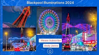 Blackpool Illuminations 2024 Tour [upl. by Reniti]