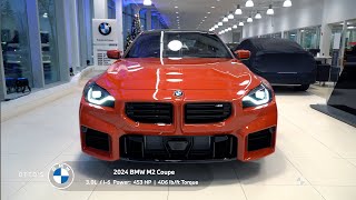 BMW M2 2024 Coupe  Toronto Red Metallic  Cognac Vernasca Leather [upl. by Rue688]