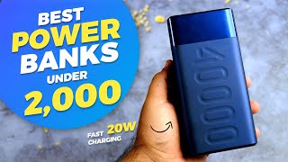 Top 5 Best Power Bank Under 2000 🔥 Best 20000mAh Powerbank in INDIA 2023 [upl. by Nirehtak]