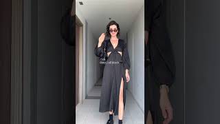 lookdodia Inspiration Outfit  Vestido Preto  Como usar Mocassim  Loafer em 2024 modafeminina [upl. by Isbel446]