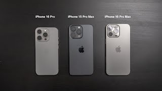 Is the iPhone 16 Pro Max Too Big Unboxing amp Size Comparison vs iPhone 15 Pro Max amp iPhone 16 Pro [upl. by Adnovay]