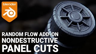 Nondestructive Panel Cuts using Random Flow in Blender b3d [upl. by Adnolohs736]