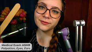 Medical Examination ASMR Face Palpation Eye amp Ear Exam Tuning Fork Hearing Tests 🩺 Medical RP [upl. by Straub368]